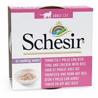 Schesir Ton Balıklı ve Tavuklu Yetişkin Kedi Konservesi 85 Gr