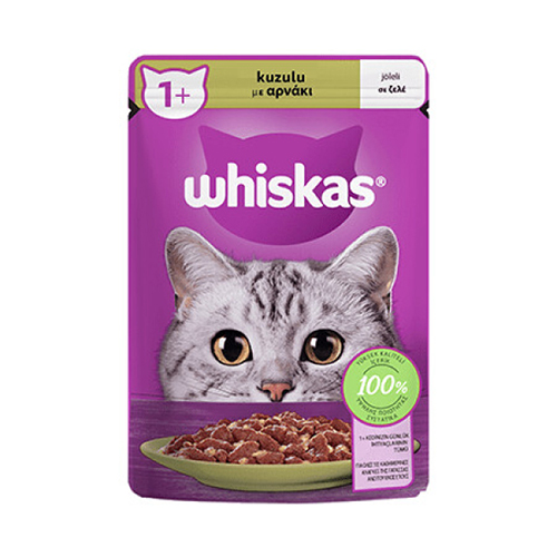 Whiskas Pouch Jöle İçinde Kuzulu Yetişkin Kedi Konservesi 85 Gr