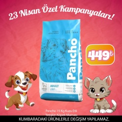 Pancho 15 Kg Kuzu Etli Yetişkin Köpek Maması (23 Nisan Özel)