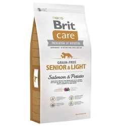 Brit Care Light Tüm Irklar için Somonlu Patatesli Tahılsız Yaşlı Köpek Maması 3kg