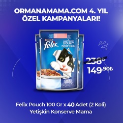 Felix Pouch Mama Çeşitleri 100 Gr x 40 Adet (2 Koli)