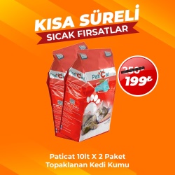 PatiCat İnce Kedi Kumu Çeşitleri 2 Adet x 10 Lt