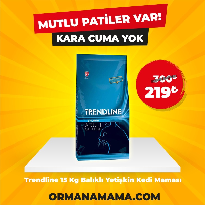 Trendline 15 Kg Somonlu Yetişkin Kedi Maması