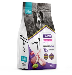 Woff Super Premium Sensitive Lamb Hassas Deri Yapılı Köpekler İçin Kuzu Etli Yetişkin Köpek Maması 12 Kg