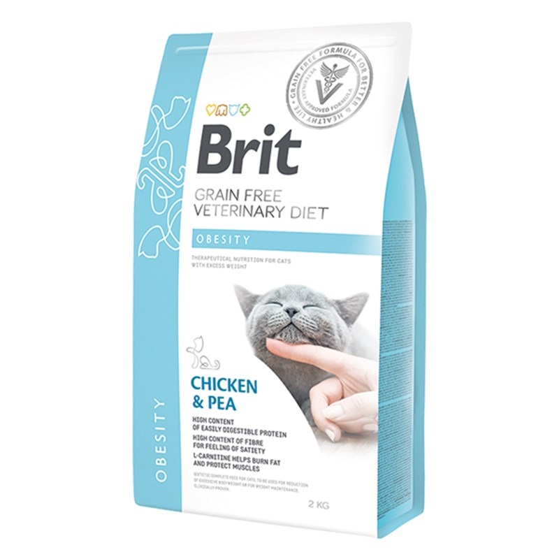 Brit Veterinary Diet Obesity Kilo Kontrolü için Tahılsız Kedi Maması 2kg