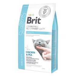 Brit Veterinary Diet Obesity Kilo Kontrolü için Tahılsız Kedi Maması 2kg