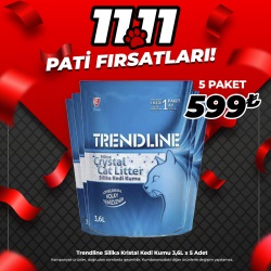 Trendline Silika Kristal Kedi Kumu 3,6L x 5 Adet