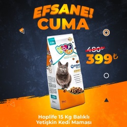 Hop Life Balıklı Yetişkin Kedi Maması 15 Kg