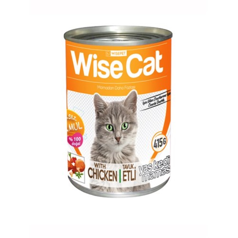 Wise Cat Tavuk Etli Kedi Konserve 415 Gr