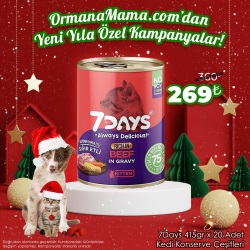 7Days 415 Gr x 20 Adet Kedi Konserve Çeşitleri