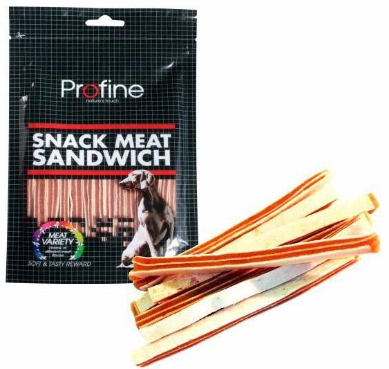 Profine Snack Meat Sandwich Tavuk Ve Balik Etli Köpek Ödülü 80 Gr