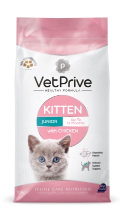 Vet Prive Tavuklu Yavru Kedi Maması 10 Kg