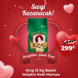 King 15 Kg Balıklı Yetişkin Kedi Maması