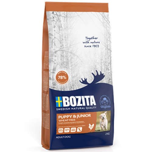 Bozita Puppy&Junior Wheat Free Buğdaysız Tavuklu Yavru Köpek Maması 2 Kg