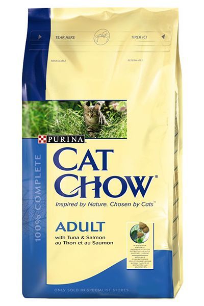 Purina Cat Chow Adult Tuna & Salmon - Ton Ve Somon Balıklı Yetişkin Kedi Maması 15 Kg