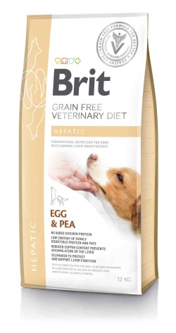 Brit Veterinary Diets Hepatic Tahılsız Yumurta Bezelye Köpek Maması 12 Kg