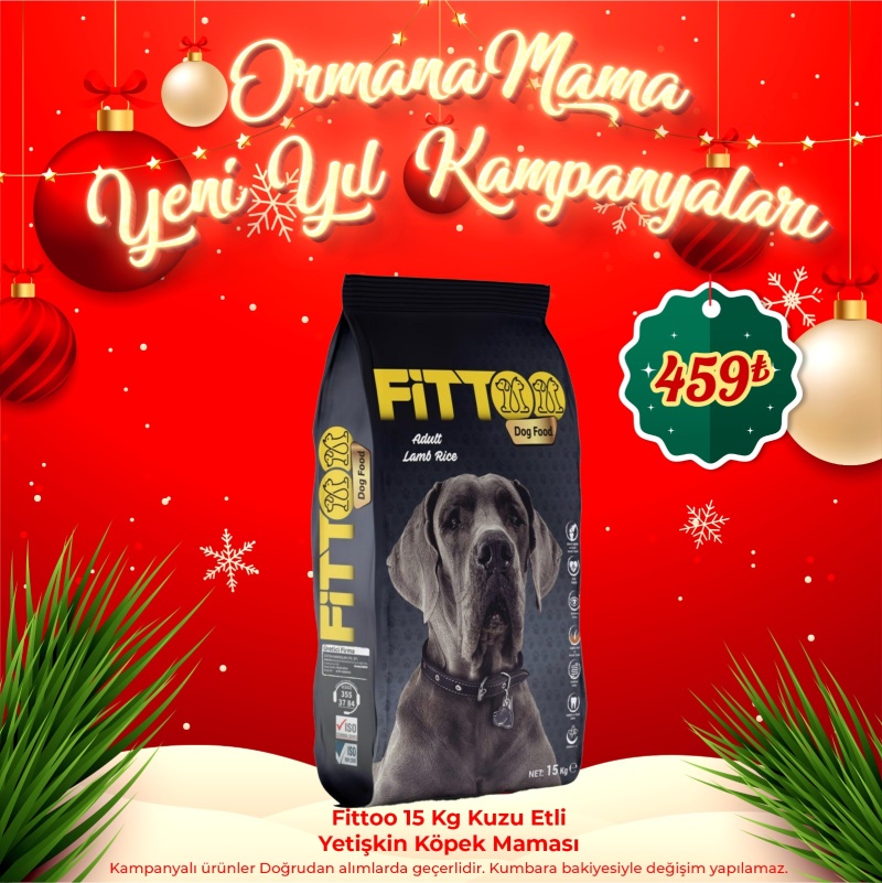 Fitto Kuzu Etli Yetişkin köpek maması 15 Kg