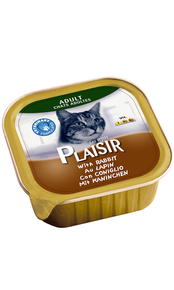 Plaısır Tavşanlı Yetişkin Pate Kedi Konservesi 100 Gr