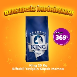 King Yetişkin Köpek Maması Beftekli 20 Kg