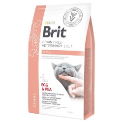 Brit Veterinary Diet Renal Böbrek Yetmezliği olan Kediler için Tahılsız Kedi Maması 2kg