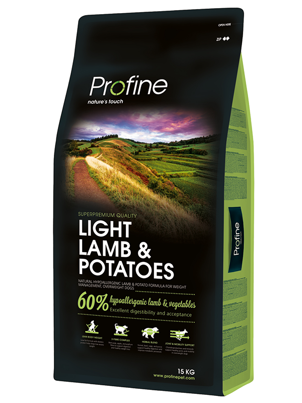 Profine Light Lamb Az Tahilli Hipoalerjenik Kuzu Etli&Patatesli Düşük Kalori Diyet Köpek Mamasi 15 Kg