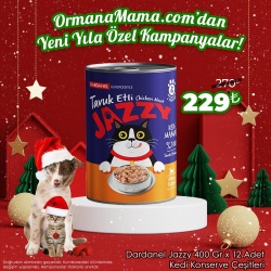 Dardanel Jazzy 400gr x 12 Adet Kedi Konserve Çeşitleri