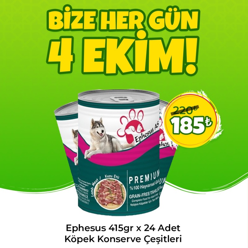 Ephesus As 415 gr x 24 Adet Köpek Konservesi Çeşitleri