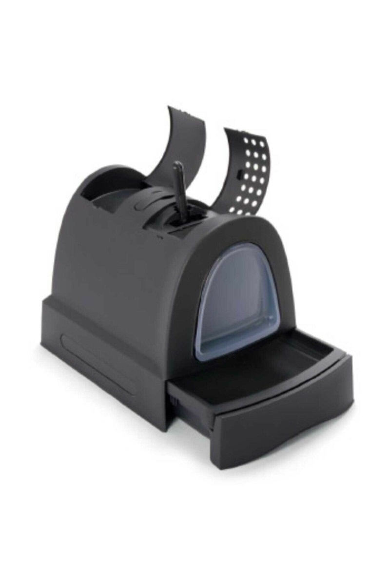 Imac Zuma Antrasit Çekmeceli Kapalı Kedi Tuvaleti