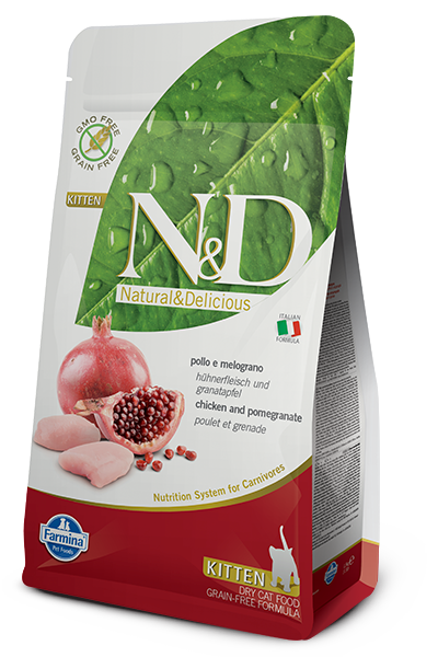 N-D Tahılsız Tavuklu Narlı Yavru Kedi Maması 1.5 Kg