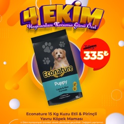 Econature 15 Kg Kuzu Etli & Pirinçli Yavru Köpek Maması