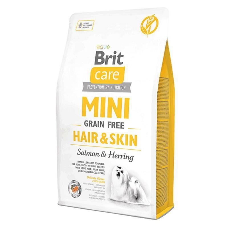 Brit Care Mini Hair Skin Somonlu Ve Ringa Balıklı Tahılsız Köpek Maması 7 Kg