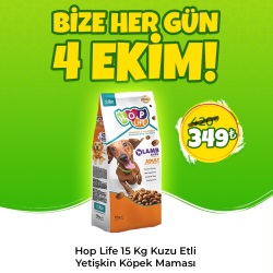 Hop Life Kuzu Etli Yetişkin Köpek Maması 15 Kg