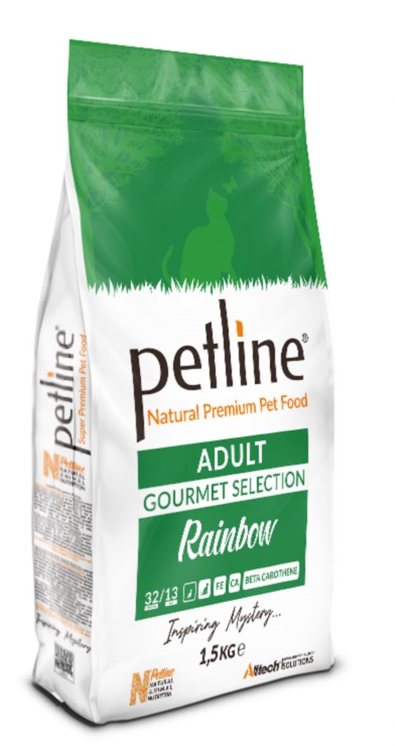 Petline Gourmet Selection Rainbow Gurme Düşük Tahıllı Yetişkin Kedi Maması 1,5kg