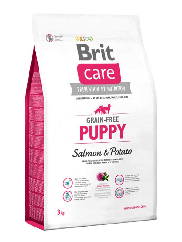 Brit Care Puppy Tahılsız Somonlu Küçük Ve Orta Irk Yavru Köpek Maması 3 Kg