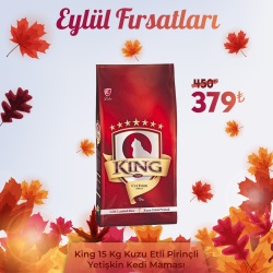 KİNG ETLİ YETİŞKİN KEDİ MAMASI 15 KG