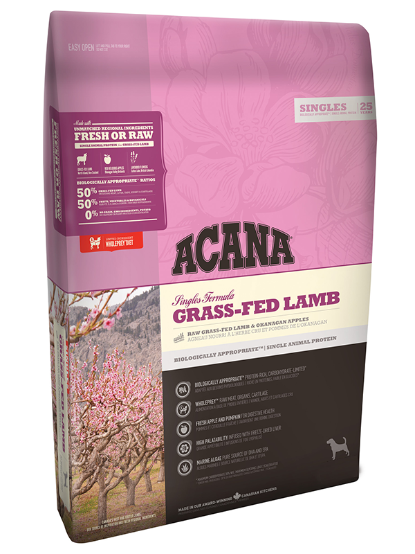 Acana Grass-Fed Lamb Kuzu Etli Ve Elmalı Yetişkin Köpek Maması 17 Kg