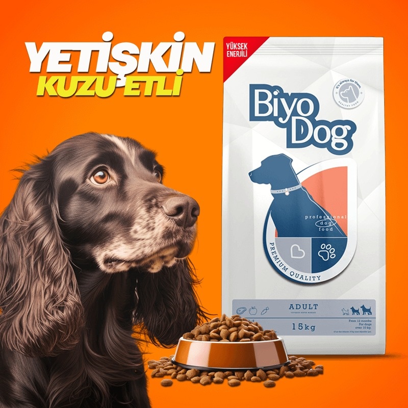 Biyodog Kuzu Etli Yetişkin Köpek Maması 15 kg