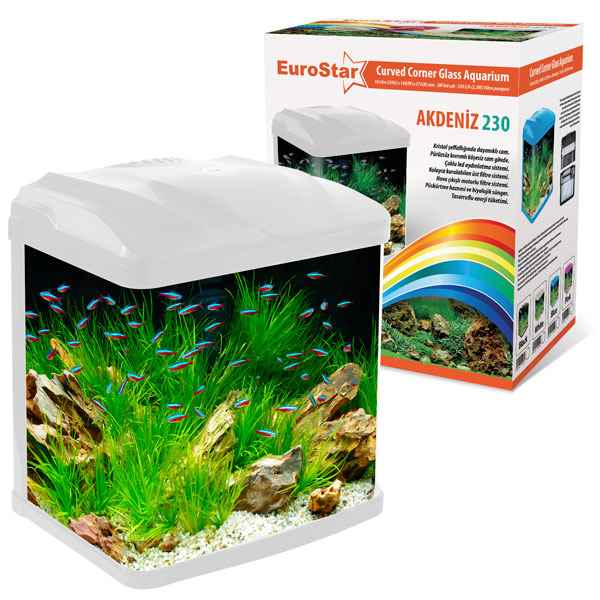 EuroStar Akdeniz 230 Beyaz Akvaryum 2w Led (23x16x27,5)