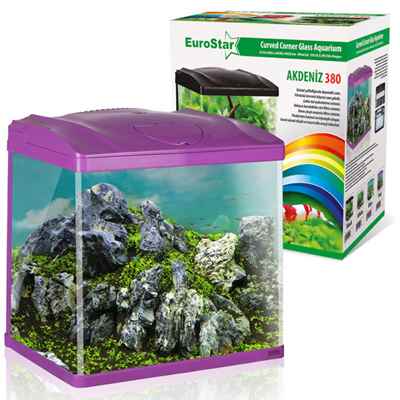 EuroStar Akdeniz 380 Pembe Akvaryum 4w Led (38x26x40,5)