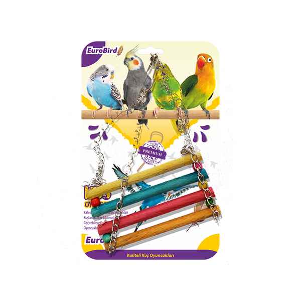 EuroBird Kuş Oyuncağı Renkli Sal Salıncak