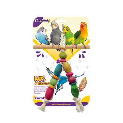 EuroBird Kuş Oyuncağı Renkli V Şekilli Boncuk