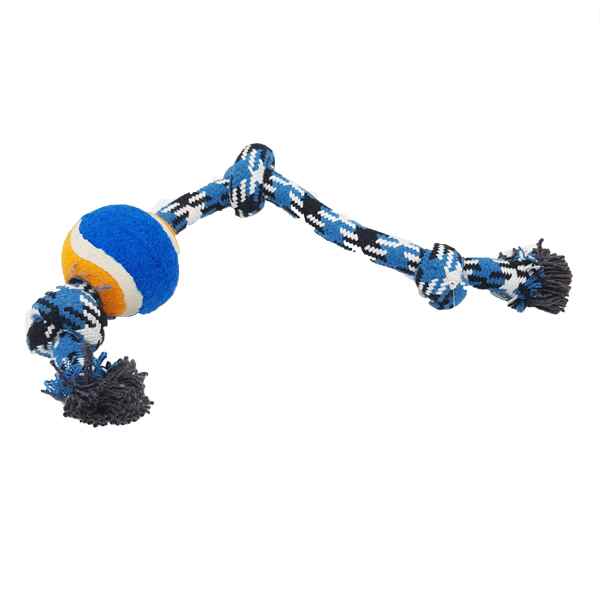 EuroDog Diş İpi Üç Düğüm Kırmızı Tenis Toplu 44 Cm