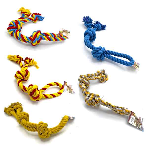 EuroDog Diş İpi Dört Düğ. Kalın Karışık Tip 65Cm