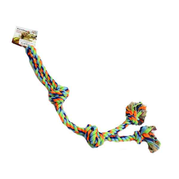 EuroDog Diş İpi Dört Düğ. Kalın Fosforlu 65Cm