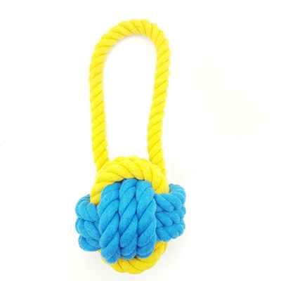 EuroDog Diş İpi Turuncu İp Örme Topuzlu 18 Cm