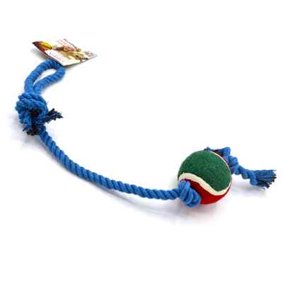 EuroDog Diş İpi Üç Düğüm Tenis Toplu  Mavi 53 Cm