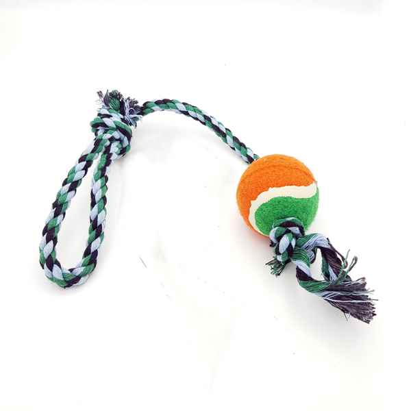 EuroDog Diş İpi Üç Düğüm Tenis Toplu Kırmızı 53 Cm