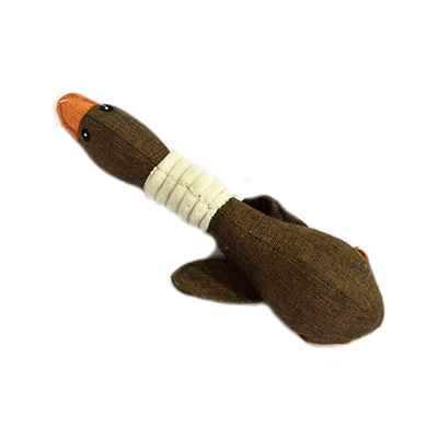 EuroDog Kumaş Kahverengi Sesli Ördek Köpek Oyuncağı