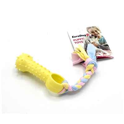 EuroDog Puppy Toys Sarı Ufak Kemik Diş Kaşıma Oy.