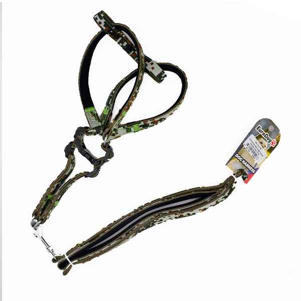 EuroDog Köp.Uztm+Göğüs Tasması Kamuflaj 15mm 120cm